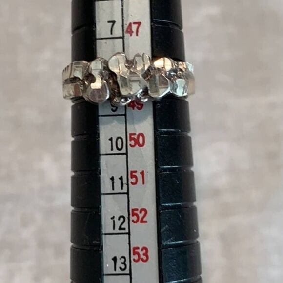 Dainty Sterling Silver Boho design ring, Vintage - Picture 1 of 5